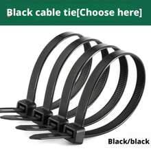 100pcs Self-Locking Cable Tie Set - Adjustable, Self-Locking, Waterproof, Anti-Slip, Scratch-Resistant, Bend-Resistant, Suitable For Indoor/Outdoor, Home, Office, Gardening And Outdoor Cable Management. Durable Nylon Cable Ties, Multiple Sizes Available - 100 Pieces Of Black - View 13