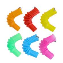 Pop Tube Random Color Sensory Toy, Colorful Stretchable Tube Toy, Mini Stretchable Tube Stress Relief Toy, Connectable, Assemblable And Stretchable - Colorful Stress Relief Toy, Develop Fine Motor Skills - Random Color Toy, Suitable For Party Teen Creative Toy - Multicolor-1 - View 9