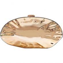 Bolso de mano de piel sintética desmontable con cadena para hombro y noche, bolso de mano para mujer, formal, boda, fiesta, baile de graduación - 1 oro claro - Ver 2