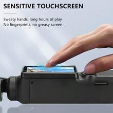 Juego de 2+2+1 piezas compatible con accesorios de cámara OSMO Pocket3, incluye protector de pantalla + protector de lente + base estabilizadora antideslizante de escritorio, película de vidrio templado de dureza 9H, tacto sensible, alta definición resistente al desgaste, la base te ayuda a usar la cámara mejor - Ver 9