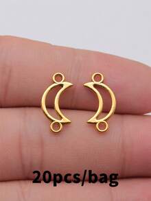 20pcs 18x9mm Hollow Moon Connector Charms For DIY Bracelet Making Necklace Making Jewelry Making Handmade Craft Findings - Hollow Moon Connector - View 14