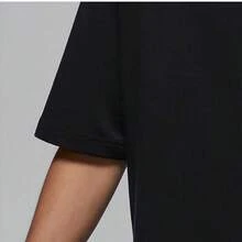 Nike ORDAN Men's New Round Neck Printed Casual Sports Short Sleeve T-Shirt HM4898-010 - Black - View 4