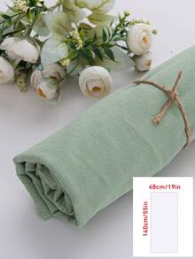 1pc 100% Pure Cotton Faux Linen Fabric, Pre-Cut Size 48cm * 140cm (19in * 55in), DIY Sewing Fabric, Soft And Comfortable Suitable For Spring/Summer Fashion, Applicable For Embroidery, Clothing Making, Home Decor (Sofa, Pillow, Tablecloth, Etc.) - Washed Cotton Crepe - View 19