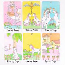 Original Crystal Unicorn Tarot Cards Party Divination Game Tabletop Board Game Portable Entertainment Card For Family Party Game Night Travel Fortune Telling Activities - Classic - View 7