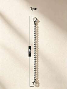 1~10Pcs Stainless Steel Extender,High Quality Workmanship - Hypoallergenic, Extender For Necklaces, Bracelets And All Kinds Of DIY Jewelry Making - Double-ended Extension Chain - View 13