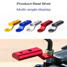 Motorcycle Mirror Mount Bracket Extender Electric Motorcycle Rearview Mirror Extension Bracket Multi-Function Bracket Mirror Extender Motorcycle Rearview Mirror Extension Bar Electric Bike Multi-Function Extension Bracket Reinforced Navigation Bar Modification Universal Model - Multiple Styles - View 7
