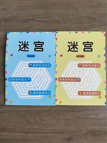 Back-To-School Season Children's Focus Training, Maze Training Book, Student Thinking Development Attention Game Educational Development Toy, Maze Game Book, Children's Comprehensive Learning Aid Book, Back To School, As A Holiday - Multicolor - View 9