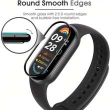 Band 10 Screen Protector 3pcs/Pack + Scraper, Compatible With Xiaomi Band 10 3D Curved Composite Material Full Coverage Soft Film (Non-Glass), Band Watch Film, Anti-Drop, Wear-Resistant, Anti-Scratch, Holiday Gift, High Definition Transparent Composite Soft Film Protects Watch Screen, Easy To Install. - 3pack for MI Band10 - View 6