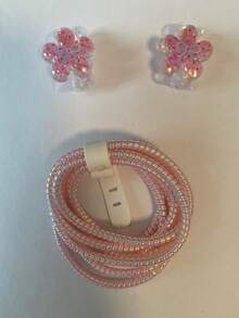 Flower Design Cable Protector, Anti-Breakage Charging Cable Protector, Compatible With IPhone 12-15/16, Type-C & Lightning Data Cable Protector, Cute Decorative Charging Cable Protector - Multicolor - View 13