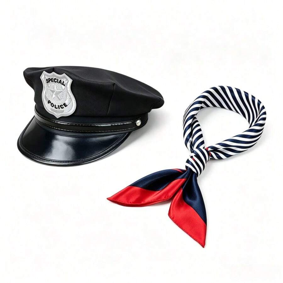 1件/2件/6件 軍警帽 Cosplay、派對與日常度假配件,字母刺繡貝雷帽,街頭哥德風 Cosplay - 彩色 - 查看 1