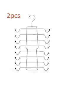 1pc/2pcs Multi-Layer Stainless Steel Folding Drying Rack, 4-Tier/8-Tier Multifunctional Non-Slip Underwear Storage Hanger, Suitable For Drying And Storing Bras, Camisoles, Small Space Storage Solution, Great Holiday Gift - Multicolor - View 11