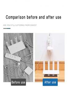 20個防水多用途自黏式塑膠壁掛鉤，免鑽孔簡易安裝，適用於電源接線板、路由器、相框、遙控器，省空間收納整理，適用於廚房、臥室、浴室、辦公室與居家裝飾 - 彩色 - 查看 6