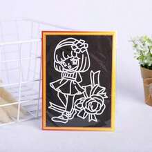 10/20pcs DIY Scratch Art Set, Includes Art Paper, Magic Painting Paper, Scratching Tools And Wooden Scratching Pens, Creative Coloring Handmade DIY Painting Set - Multicolor - View 7