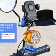 Motorcycle Mirror Mount Bracket Extender Electric Motorcycle Rearview Mirror Extension Bracket Multi-Function Bracket Mirror Extender Motorcycle Rearview Mirror Extension Bar Electric Bike Multi-Function Extension Bracket Reinforced Navigation Bar Modification Universal Model - Multiple Styles - View 6