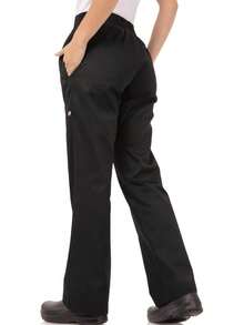 Chef Works Pantalones de Chef Holgados Esenciales Pantalones de Cocinero para Mujer - Marca pequeña - Ver 3