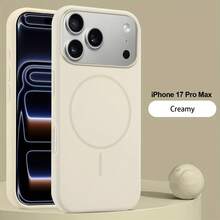 Phone Case: Compatible With IPhone 17 16 15 14 13 12 11 Pro Max Series, Simple And Modern Liquid Silicone Case With Magnetic Suction, Shockproof Protective Case In Macaron Color. - 圖片色1pcs - 查看 3