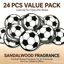 Unique Football Design, Classic Black & White Patterns, Perfect Gift For Sports Fans, Exquisite Rearview Mirror Pendant - -- - 查看 7