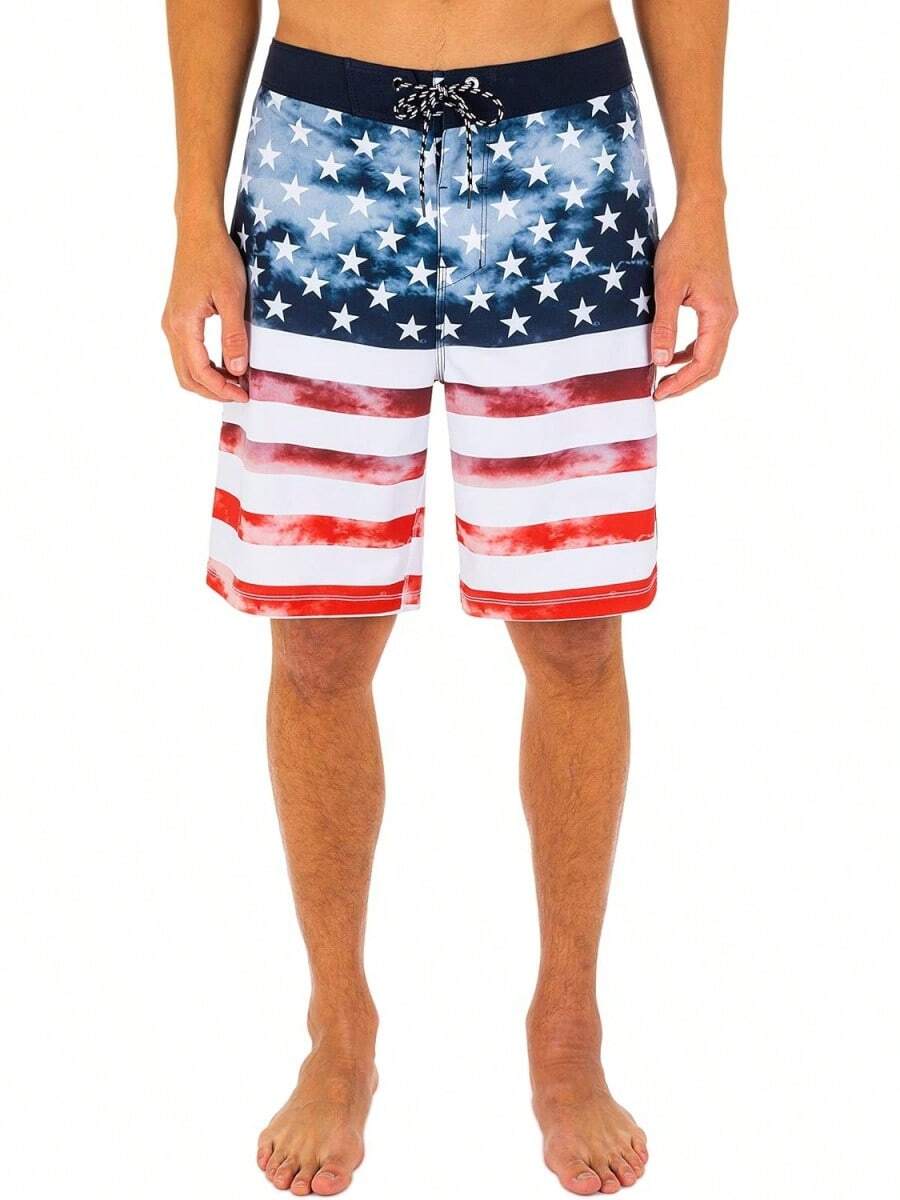 Hurley Mens Patriot Cheers 20" Board Shorts - White - View 1