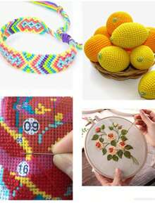 80 Colors DIY Embroidery Thread Set, Multi-Color Embroidery Thread, Crochet Knitting Set With Storage Box, Includes Embroidery Needles And Scissors, Suitable For Beginners Cross Stitch Thread, Sewing, Handmade DIY Accessories, Patching, Sewing Thread, Sewing Supplies, Assorted Colors - Multicolor - View 8
