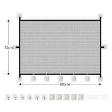 New Retractable Pet Gate, Foldable Anti-Escape Barrier For Dogs, Staircase Protection Net With Hooks, Pet Door For Home. - 110-72cm - View 8