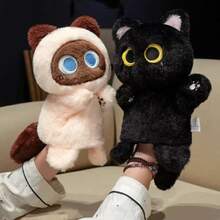 Hand Puppet For Children, Plush Cat, Cute And Soft, Educational Simulation Animal Toy For Early Learning, Interactive Puppet For Babies. - Hand Puppet 2 - View 2