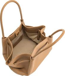 Hana - Bolso mediano de gamuza sintética para mujer - Color Latte - Ver 5