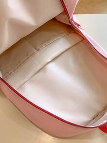 Korean Ins Style Colorblock Backpack, Suitable For Teenage Girls, Waterproof, Multi-Functional, Suitable For Daily Commute, School And Casual Wear - Multicolor - View 6