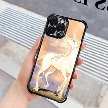 Funda para Teléfono - Una funda para teléfono con temática de dibujos animados, con un acabado de galvanoplastia, diseñada para protección con amortiguación mejorada y resistencia a impactos, compatible con iPhone 17, 16, 15, 14 y 13 Pro Max. - Negro - Ver 5