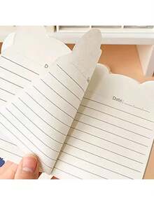 1/10/20/80pcs Portable Cute Mini Cartoon Student Notebooks, Grid Paper Diary, Bear Ear Mini Memo Notebook, Random Styles, Gift Stationery School Supplies, Children's Notebook, Halloween Style - Multicolor - View 7