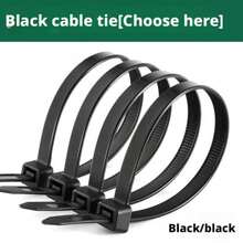 100pcs Self-Locking Cable Tie Set - Adjustable, Self-Locking, Waterproof, Anti-Slip, Scratch-Resistant, Bend-Resistant, Suitable For Indoor/Outdoor, Home, Office, Gardening And Outdoor Cable Management. Durable Nylon Cable Ties, Multiple Sizes Available - 100 Pieces Of Black - View 12