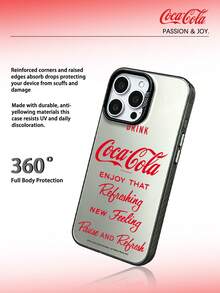 Coca-Cola Classic Phone Case, Vibrant And Passionate, Made Of Lightweight Materials With Anti Drop And Anti Slip Design, Protecting Your Phone Case In Cartoon Anime Style, Compatible With Apple 17, 17 Air,17 Pro,17 Pro Max,11,12,13,15,16 Pro,16 Pro Max,14 Plus,15 Plus,16 Plus,15 Pro,16 Pro Max,XR Waiting For The Model. Suitable For Gifting To Friends And Family - Black - View 4