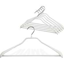 MAWA Reston Lloyd, Percha de Acero para Ropa con Recubrimiento Antideslizante, Modelo 42/LS, Paquete de 60, Plateado - Pago - Ver 9