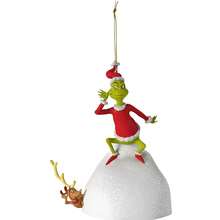 The Grinch 9 قطع زينة شجرة عيد الميلاد على شكل وحش بشعر أخضر، سحر حقيبة الظهر، كريستال ديكور المنزل، زينة ديكورية للعطلات (تصميم عشوائي) - متعدد الألوان - مشاهدة 6