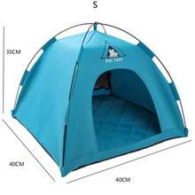 1PC Pet Tent Bed, Dog Tent, Cat Tent, Dog Bed, Cat Bed, Removable And Washable, All-Season, Outdoor Breathable Dome Pet Bed - Multicolor - View 21