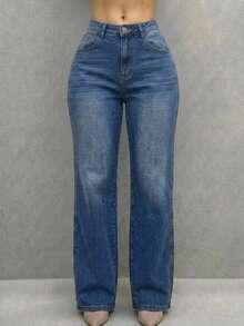 Women Jeans - Medium Wash - View 4
