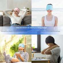 1pc Cooling Gel Facial Ice Compress Headband, Ice Mask, Cold Compress Eye Mask, Cold Compress Facial Mask, Cold Compress Gel Pack, Adjustable Headband, Reusable, Cooling And Soothing Facial Product - Upgraded Version - View 7