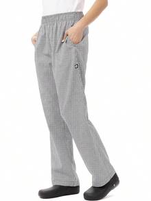 Chef Works Pantalones de Chef Holgados Esenciales Pantalones de Cocinero para Mujer - Marca pequeña - Ver 6