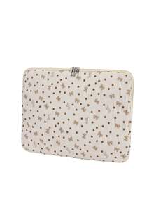 Funda para portátil de unicolor minimalista de lujo, bolsa de almacenamiento multi-tamaño para portátil y tableta, bolsa para computadora - Blanco - Ver 3