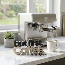 「But First Coffee」桌面裝飾牌，塑膠咖啡吧裝飾，現代極簡桌面擺飾，適用於辦公桌、廚房檯面或咖啡區，咖啡愛好者的獨特禮物 - A - 查看 5