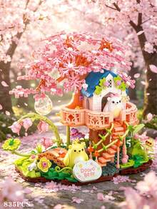 成人森林樹屋/木屋積木套裝,奢華模組化建築玩具,有助於緩解壓力與減輕焦慮,精緻微縮積木模型,適合男性的完美生日禮物,理想的伴侶互動與拼圖遊戲,亦適合臥室裝飾與個性化禮物,可緩解煩躁的獨特成人遊戲玩具,附貼紙的裝飾風格模型,專為 18 歲及以上成人設計的獨特禮物 - 彩色 - 查看 17