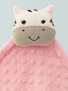 Baby Blanket With Plush Animals For Children And Babies, For Sleeping Or Going For Walks. - 粉紅色斑馬 - 查看 2