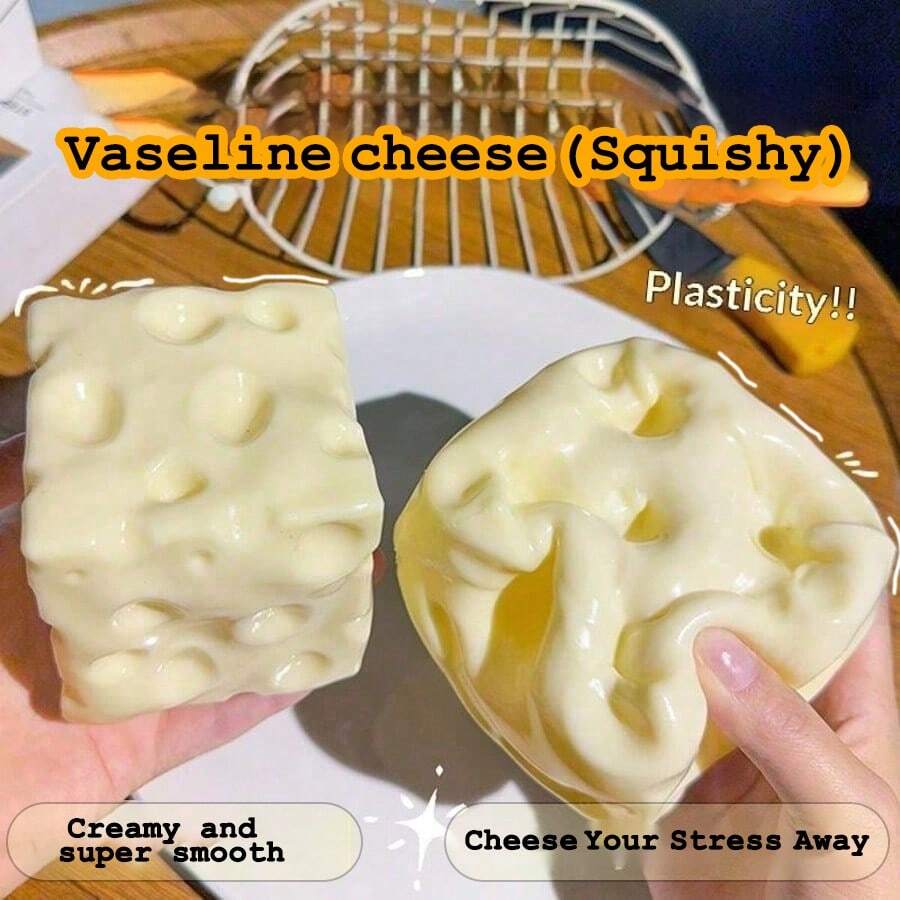 1pc Cheese Squishy, Soft Stress Relief Toy, Soft, Party Favor Filler, Back To School Small Gift, Birthday Small Gift, Food Photography Prop, Perfect Gift For Stressed Travelers And Office Workers