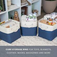Cesti portaoggetti - Base Blu Navy / Bianco Sporco - Visualizzare 7