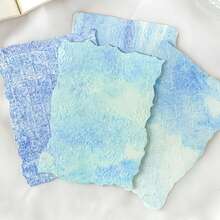 20 Pieces Of Artistic Cardboard Printing And Dyeing Streamer Material Paper Watercolor Smudge Color Matching Background Decorative Paper Hand Book Collage Postcard DIY Material Return To Campus Party Small Gift Halloween Sticker - Multicolor - View 5