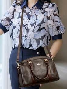 KAIDIFEINIROO Vintage Large Capacity Women's Boston Tote Bag 2026 Spring Autumn Winter Fashion Shoulder Crossbody Commuter Handbag - Brown - View 11