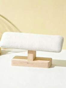 1pc/2pcs Wooden Single-Layer Bracelet Storage Rack, Headband, Necklace, Watch Bracelet Display Stand, Jewelry Headband Display Prop, Decorative Display Rack, Suitable For Retail Display, Trade Exhibition And Personal Collection Storage, Watch Bracelet Display Rack, Bracelet Rack, Countertop Jewelry Display Prop - Log Flat Single Layer Bracelet Stand - View 5