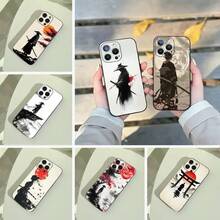 Funda para teléfono estilo Bushido japonés, adecuada para iPhone 17, 16, 15, 14, 13, 12 Pro Max, suave, ligera, práctica, protectora de color negro. - z6 - Ver 2