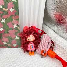 Nai Fu Doll Pendant Cartoon Fluffy Girl Keychain Pendant Women's Bag Charm Small Gift Key Ring Car Key Decoration Pendant Accessory - Multicolor - View 12