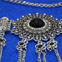 Cadena de Cintura Bohemia de Aleación con Pedrería, Accesorios para Mujer, Cadena de Cintura con Colgante de Moneda, Joyería Étnica - D - Ver 5