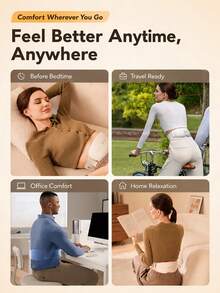 SKG GS500 Wireless Waist And Lower Back Massager With Heating, Pulse Vibration And Red Light, 3 Heating Levels, 9 Intensity Levels, App Control, Rechargeable Heating Belt, Suitable As A Gift For Women And Men - View 7